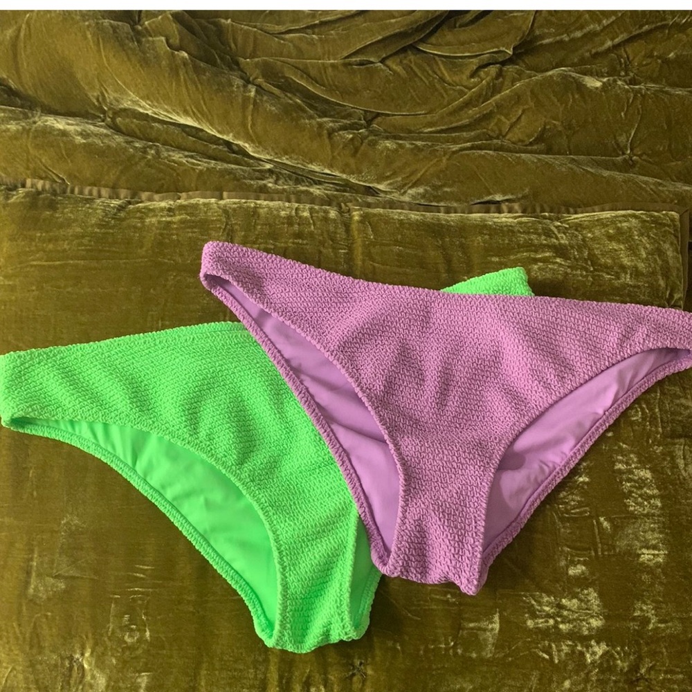 2 pacsun scrunch bikini bottoms